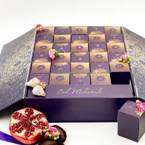 定制巧克力糖果纸杯蛋糕盒包装斋月盒