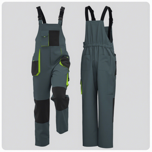 Ensemble de vêtements de travail pour hommes, salopette imperméable avec veste, multi-poches, col montant, polyester, vêtements de neige - Product Image 2
