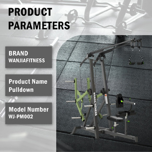 Macchina per esercizi di forza con carico a piastre per pressa spalle e schiena, e Lat Pulldown, per palestra, del produttore di attrezzature fitness - Product Image 4