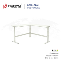 Bureau debout modulaire contemporain en acier, anti-rayures, extensible, réglable en hauteur, mobile, facile à assembler, pour bureau commercial