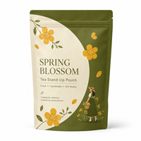 Sac cadeau en carton de luxe personnalisé, réutilisable, recyclable, biodégradable, résistant aux déchirures, avec poignée à cordon pour l'emballage alimentaire et le thé