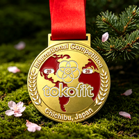 Medallas Deportivas Personalizadas Baratas con Logotipo, Chapadas en Oro, de Aleación de Zinc, Medallas de Metal para Sublimación