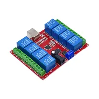 Carte de contrôle de relais USB 5V 12V, module programmable 1 à 8 canaux pour la maison intelligente, l'automatisation industrielle et les commutateurs PC