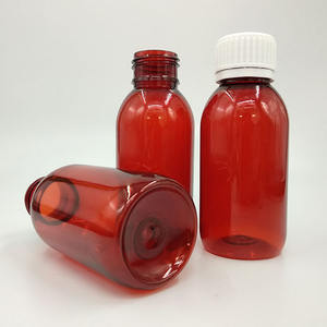 Bouteille de sirop ambré vide de 100 ml, bouteille de sirop en plastique vide, bouteille de sirop contre la toux vide avec bouchon - Product Image 4