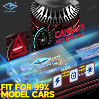 Ampoule de phare LED H7 Canbus super lumineuse 130W HB3 pour systèmes d'éclairage automobile et moto 6000K en aluminium, état neuf