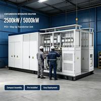 Transformateur 2750 kVA 5250 kVA à refroidissement liquide, raccordé au réseau, LiFePO4, unité de surtension triphasée à trois fils intégrée, conception d'armoire