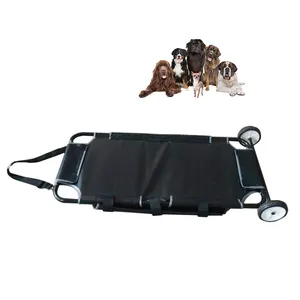 HC-R042 Cheap price Veterinary equipment Animal stretcher with wheels /Transfer animal stretcher For Pet Rescue