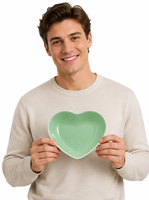 Ensemble de vaisselle en céramique moderne Girty Heart Heart, peint à la main, tasse à café et soucoupe, original, grande usine