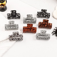 Klip rambut PVC Juni baru desain Gores hantu labu topi lintas batas 8cm untuk seri Halloween Touran