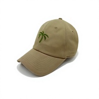 Casquette de baseball ajustable 6 panneaux brodée kaki, style décontracté, pour l'extérieur et les voyages, avec logo personnalisé ou logo privé, pour marques.