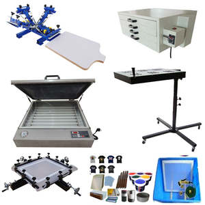 Entrega rápida Buena calidad Manual Escritorio 4 colores 1 estación Camiseta <span class=keywords><strong>Ropa</strong></span> de bebé Impresora de pantalla de seda - Product Image 3