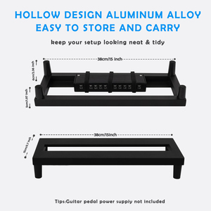 <span class=keywords><strong>Pedaliera</strong></span> per <span class=keywords><strong>chitarra</strong></span> con piedini lunghi con borsa per il trasporto, Design cavo in lega di alluminio da 15 pollici e <span class=keywords><strong>pedaliera</strong></span> effetto <span class=keywords><strong>chitarra</strong></span> leggera - Product Image 3