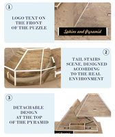 Pyramides égyptiennes en papier 3D, puzzle éducatif DIY pour les enfants de 5 à 14 ans - Jouer avec l'histoire