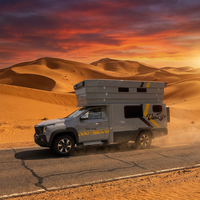 Camper Pick-up 4x4 Changan Personnalisé pour Aventure Tout-Terrain en Montagne avec Direction Personnalisée, Conforme aux Normes ISO et CCC