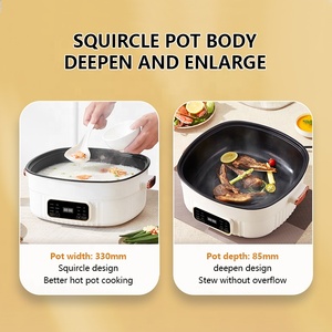 6L Nồi lẩu nồi súp nồi không dính lớp phủ điều khiển cảm ứng thông minh Bếp điện đa chức năng - Product Image 3