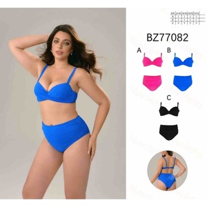 Costume da bagno intero taglie forti con controllo pancia, modello conservativo, monokini BZ77115 - Product Image 3