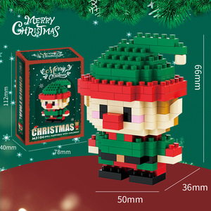 Cross-Border New Santa Claus khối xây dựng ABS nhựa mô hình quy mô 1:8 Tương thích cho trẻ em của giáo dục sáng tạo chơi - Product Image 6