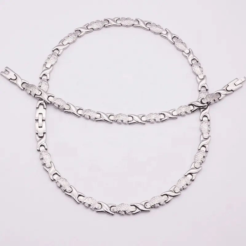 Conjunto de collar de elefante plata, juego de joyería