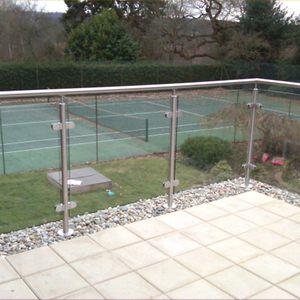 Lan Can Kính Lan Can Trụ Cầu Thang Bằng Thép Không Gỉ Cho Ban Công Lan Can Bằng Kính Lan Can Bằng Thép Không Gỉ Hình Vuông Hoặc Hình Tròn - Product Image 3