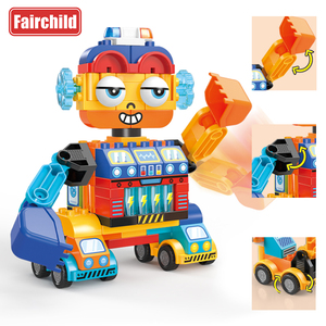 <strong>Large</strong> Construction Puzzle <strong>Building</strong> <strong>Blocks</strong> for Children <strong>Big</strong> Eye Robot Toy <strong>Big</strong> <strong>Building</strong> <strong>Block</strong> Set for Kids 8 in 1 Robot - Product Image 2