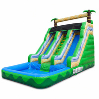 Toboggan aquatique gonflable commercial en promotion avec piscine – Vente en gros de toboggans aquatiques gonflables