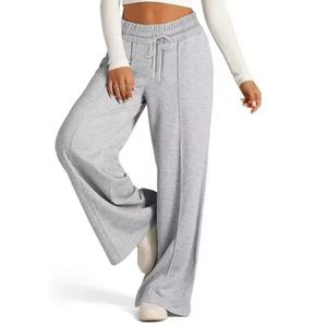 Pantalons de survêtement larges de haute qualité, taille haute, pour hommes, jogging personnalisé, décontracté, entraînement, jogging, pantalon de survêtement évasé - Product Image 1