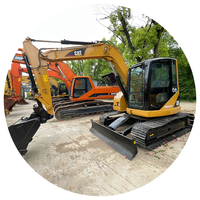 Excavatrice sur chenilles d'occasion Cat 308C Cr de 9 tonnes, équipement de construction à vendre