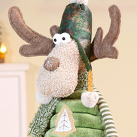Weihnachtliches Plüschtier, Weihnachts-Stoffpuppe, Festliche Kuscheltiere, Weiche Dekoration, Weihnachtsmann, Papa Noel, Plüsch-Rentier, Elch, Schneemann