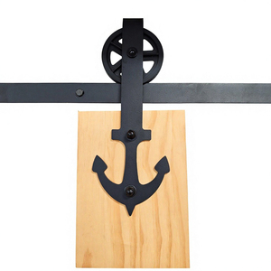 RHETECH 6.6FT nouveauté grande roue montée sur le dessus <span class=keywords><strong>porte</strong></span> <span class=keywords><strong>de</strong></span> grange coulissante Kit <span class=keywords><strong>de</strong></span> quincaillerie <span class=keywords><strong>de</strong></span> base <span class=keywords><strong>pour</strong></span> rail coulissant - Product Image 2