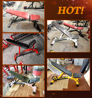 Banc de musculation réglable pour salle de sport, équipement de fitness professionnel robuste