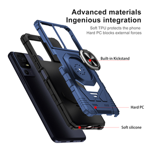 360 độ xoay vòng chủ trường hợp đối với TCL K23 K24 50le 505 50xl Rugged Heavy Duty chống sốc bảo vệ chân đế Vỏ điện thoại - Product Image 2