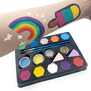 Kits de <span class=keywords><strong>Pintura</strong></span> Facial y Corporal para Niños, Paleta de Maquillaje Hipoalergénica, <span class=keywords><strong>Pintura</strong></span> Facial para Fiestas de <span class=keywords><strong>Halloween</strong></span> - Product Image 2