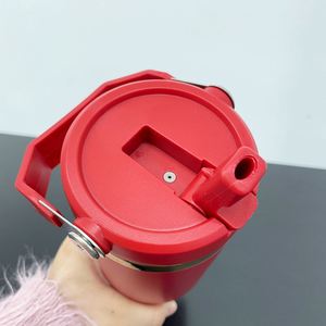 Botella de Agua sin BPA con Acabado Dorado Espejo, 30oz, con Pajita Abatible, para Grabado Láser, Regalos con la Mejor Relación Calidad-Precio - Product Image 3