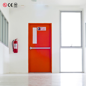 Phong Cách Hiện Đại 2 Giờ Chống Cháy Cửa Thép Kim Loại An Ninh Cháy Cửa Thoát Cháy Thương Mại Cửa Xếp Hạng - Product Image 3