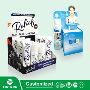 Cửa Hàng Bán Lẻ Bán Lẻ Giấy Trưng Bày Đồ Trang Điểm Hộp Xé Để Mở Hộp Trưng Bày Sơn Móng Tay/Son Dưỡng Môi - Product Image 4