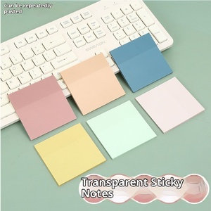 Bán Buôn Tại Chỗ Pet Trong Suốt Tự Dính Sinh Viên Ghi Chú Chỉnh Sửa Nhãn Màu Sắc Vô Hình Dính Lưu Ý Tùy Chỉnh Kích Thước Thiết Kế - Product Image 3
