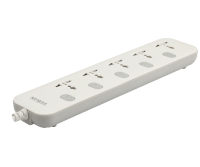 Câble d'extension universel 2M câble d'alimentation carte d'extension 5 prises interrupteur individuel conçu pour l'atelier d'hôtel de bureau à domicile