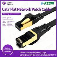 Harga Pabrik Kabel Patch Cat 7 Berbahan Nilon Kepang, Kabel Jaringan RJ45, Kabel Patch Cat7