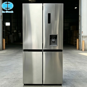 Réfrigérateur-congélateur à portes françaises 560L avec distributeur d'eau intégré, No Frost, Inverter, Classe énergétique A, Acier inoxydable argenté, pour cuisine domestique - Product Image 1
