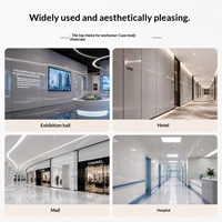Panel Kristal Karbon dengan Lapisan Cermin, Gradien, Tahan Benturan, Dinding Dekoratif, Wainscoting, Desain Grafis Modern
