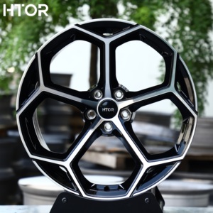 Jantes forgées HTOR 19 20 21 22 pouces 5x112 5x120 Noir brillant avec face usinée pour M5 RS6 Model <span class=keywords><strong>S</strong></span> Plaid Huracan GT - Product Image 1