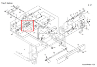 Pièces détachées originales de copieur A4EUR71400 A4EUR71411 pour Konica Minolta 951 1052 1250 6120 6136 Rouleau de séparation d'alimentation