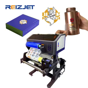 Reizjet XP600 35cm Printers Uv Dtf Transfer Sticker Printer Price All In One Heat Transfer Film Uv Dtf Printer For Logo Ab Roll