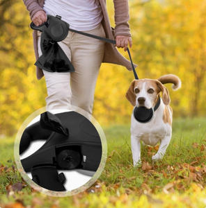 Portable 3-in-1 Multifunctional <b>Dog</b> <b>Leash</b> with Built-in Water Bottle & Waste Bag Dispenser, 124cm Nylon, Collapsible Bowl - Product Image 6