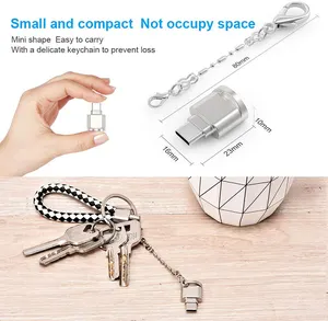 เครื่อ<span class=keywords><strong>ง</strong></span>อ่านบัตร OTG Type-c/ 8-pin to TF อะแดปเตอร์แบบพกพาอ่านหน่วยความจำ USB-C สำหรับ iPad Pro Samsung MacBook Huawei Xiaomi - Product Image 4