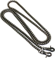 Chaîne de boîte en fer pour bricolage chaîne en or pour sac à main sacs à main accessoires sac à main sangles épaule croix corps remplacement avec 2 boucles en métal