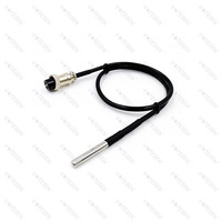 Termometer Sensor suhu Digital, Sensor suhu Digital tahan air 1m 100cm untuk DS18B20, kompatibel dengan baja tahan karat untuk proyek Arduino