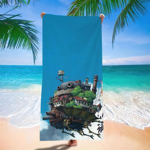 Portable Sun-Protective Quick-Drying Children's Cartoon Totoro Beach Towel Popular Item Summer Cool <b>Bath</b> Outdoor Travel Picnics - Product Image 2