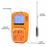 Détecteur de gaz minier 5 en 1 certifié ATEX HIREP, portable à aspiration par pompe, analyseur multi-gaz CH4 H2S CO2 O2 NH3, vente en gros OEM