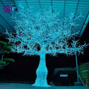 Arbre en cristal LED lumineux décoratif pour aménagement paysager et exposition extérieure de luxe pour festivals, avec effet de scintillement éclatant - Product Image 6